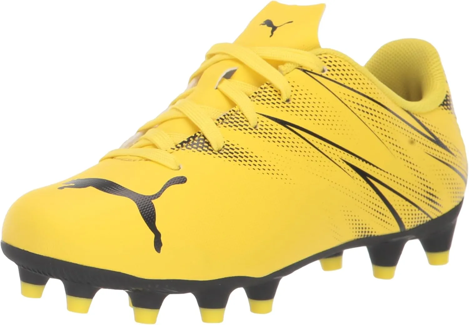 PUMA Attacanto Firm Ground/Artificial Ground (Toddler/Little Kid/Big Kid) Yellow Blaze/Puma Black 2.5 Little Kid M
