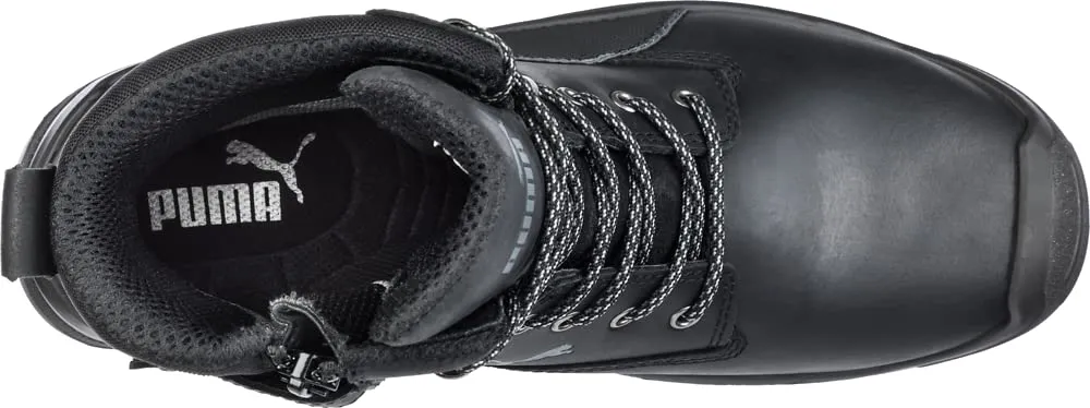 PUMA Men's Conquest Black Soft Toe Industrial Boot, 8.5