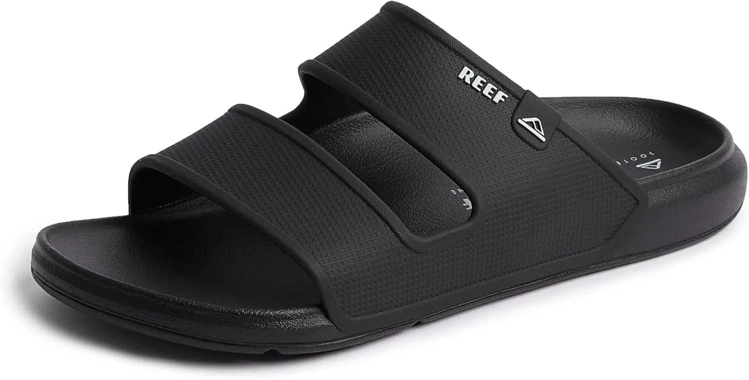 REEF Oasis Double Up Men's Waterproof Slide Sandal, Soft and Supportive Molded Footbed