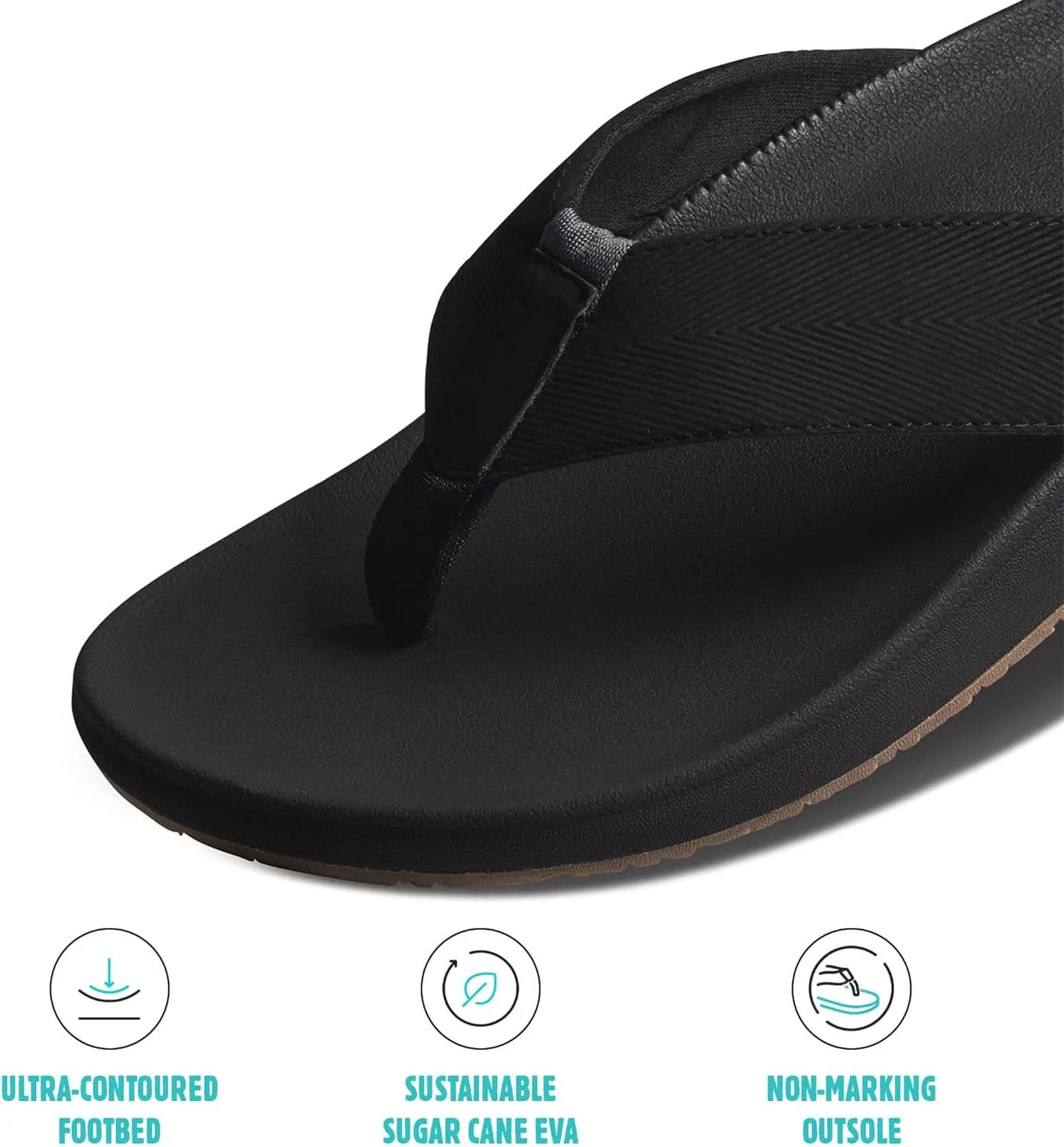REEF Raglan Men's Flip Flop Sandal, Soft & Supportive Footbed, Water Friendly Straps