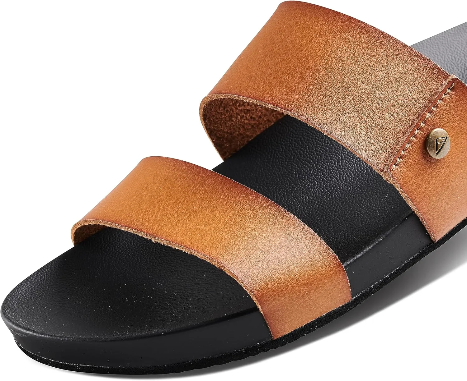 Reef Women's Cushion Vista Fashion Slide Sandal, Vegan Leather Strap, Soft Footbed