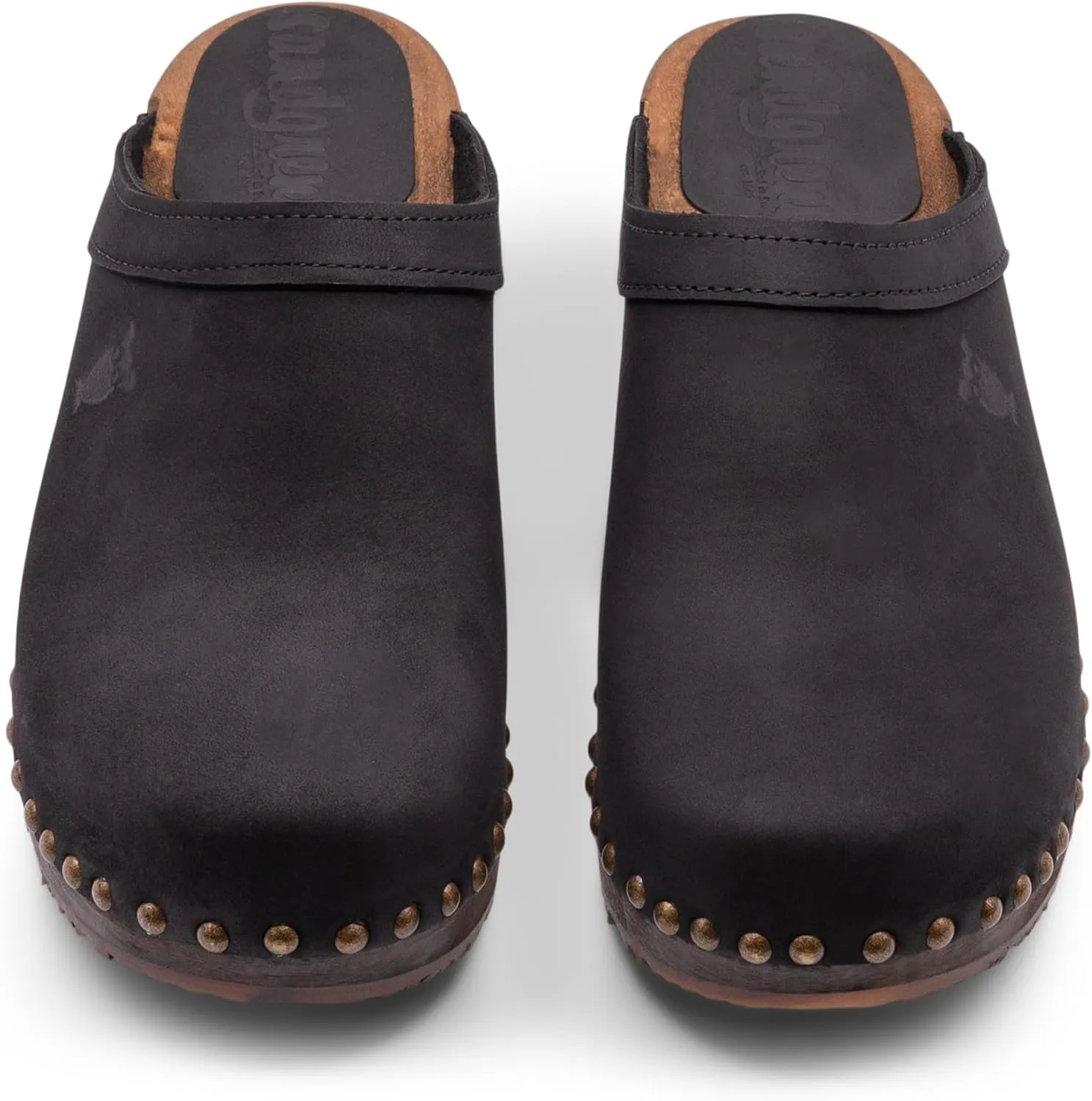 Sandgrens Handmade Swedish Wood Clogs for Women, Low Heel Mule | Athens