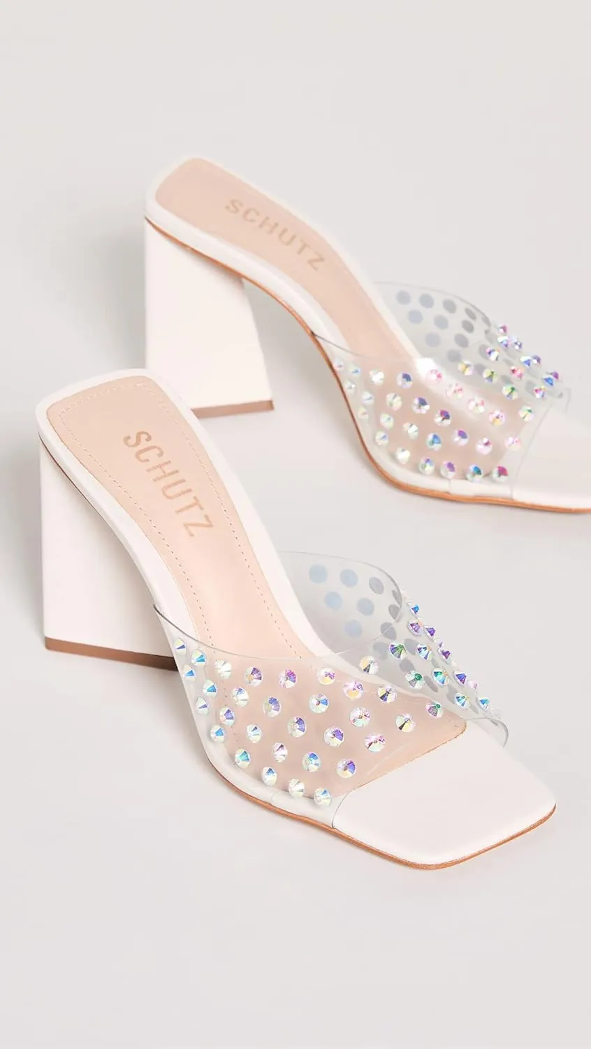 SCHUTZ Women's Lizah Crystal Sandals