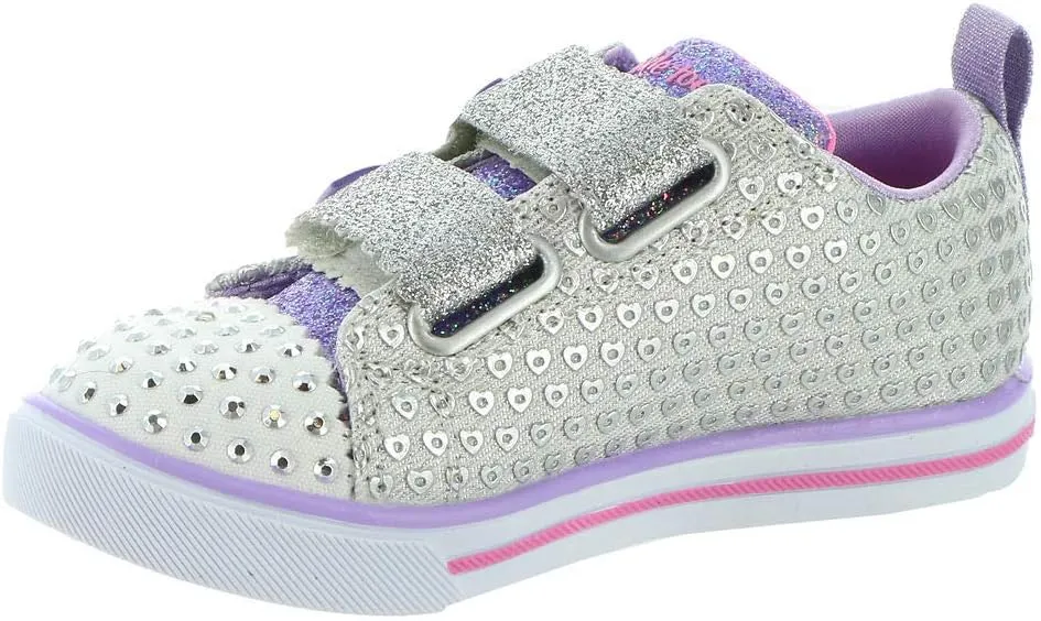 Skechers Unisex-Child Sparkle Lite-Peek-a-Cute Sneaker