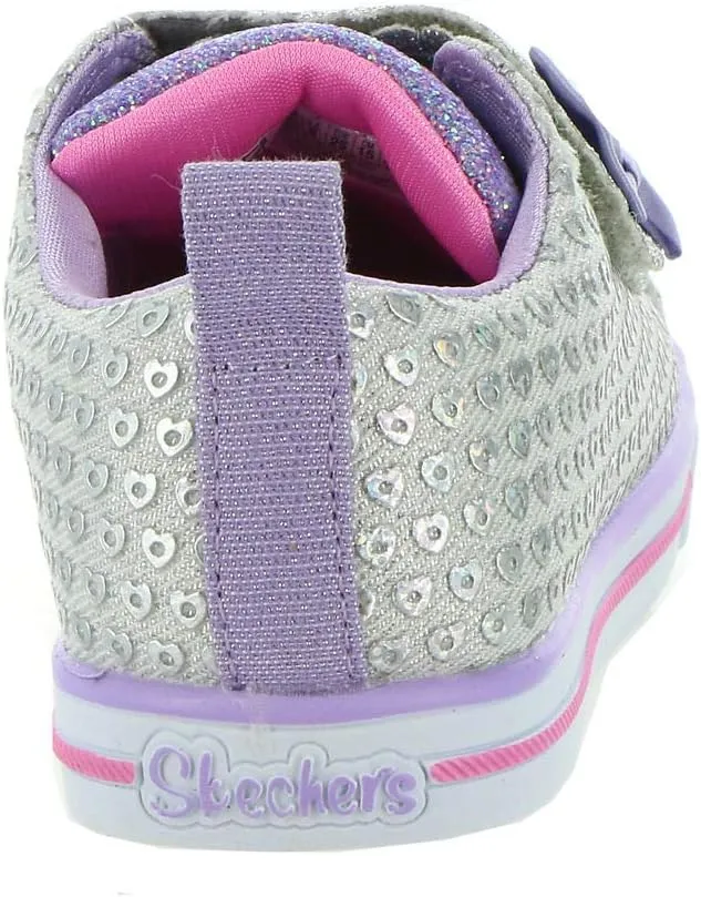 Skechers Unisex-Child Sparkle Lite-Peek-a-Cute Sneaker