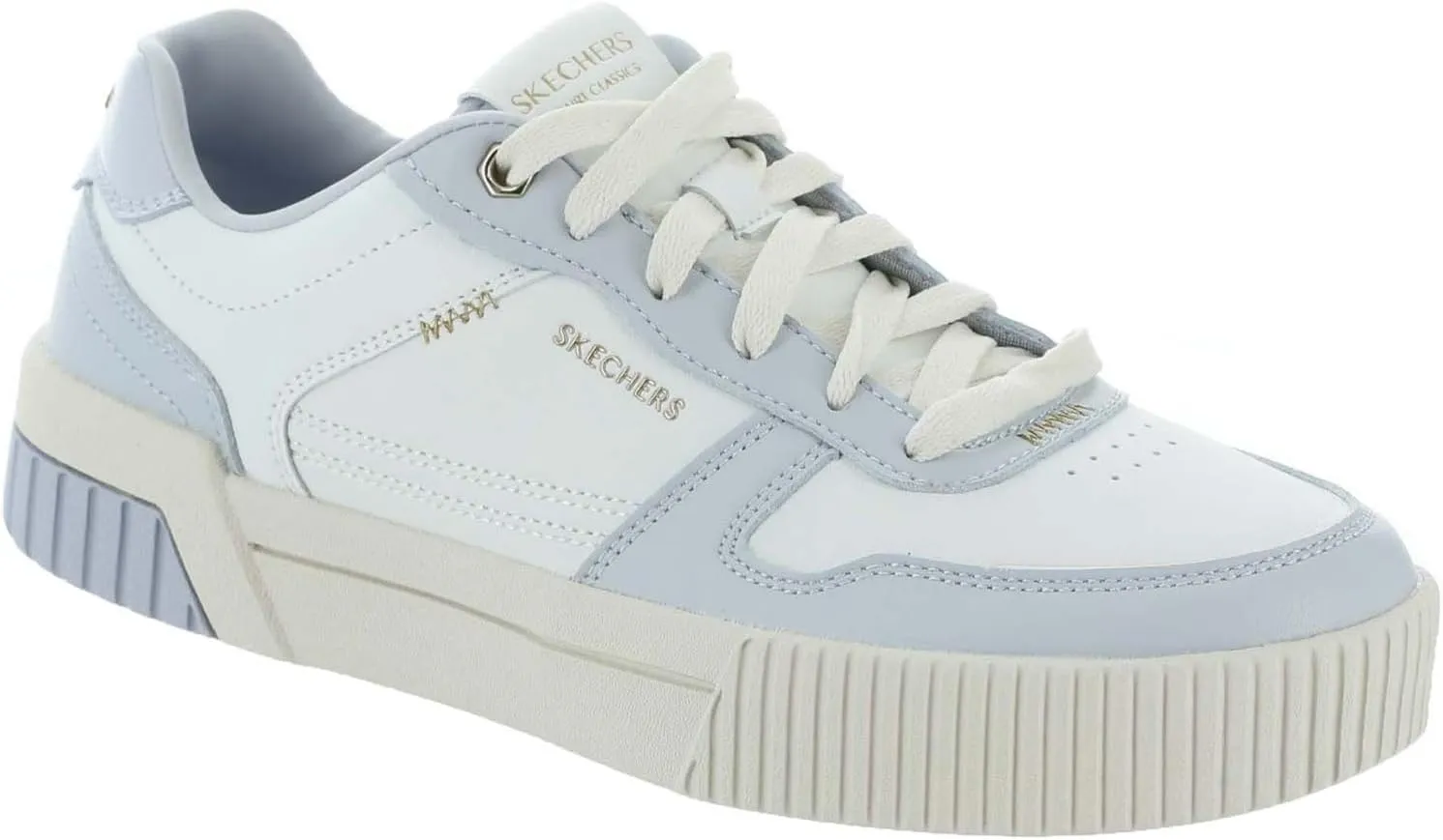 Skechers Women's Jade-Best in Class Leather Lace-Up Sneakers with Memory Foam