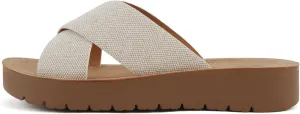 Soda LUCY ~ Women Open Toe Flatform Platform Crisscross Band Upper Fashion Slide Sandals