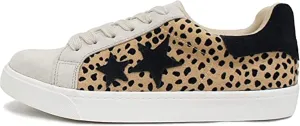 Soda Wander TrendyFashion Lace-up Double Layer Foam Padded Cushion Sock with Stars Low top Fashion Sneakers