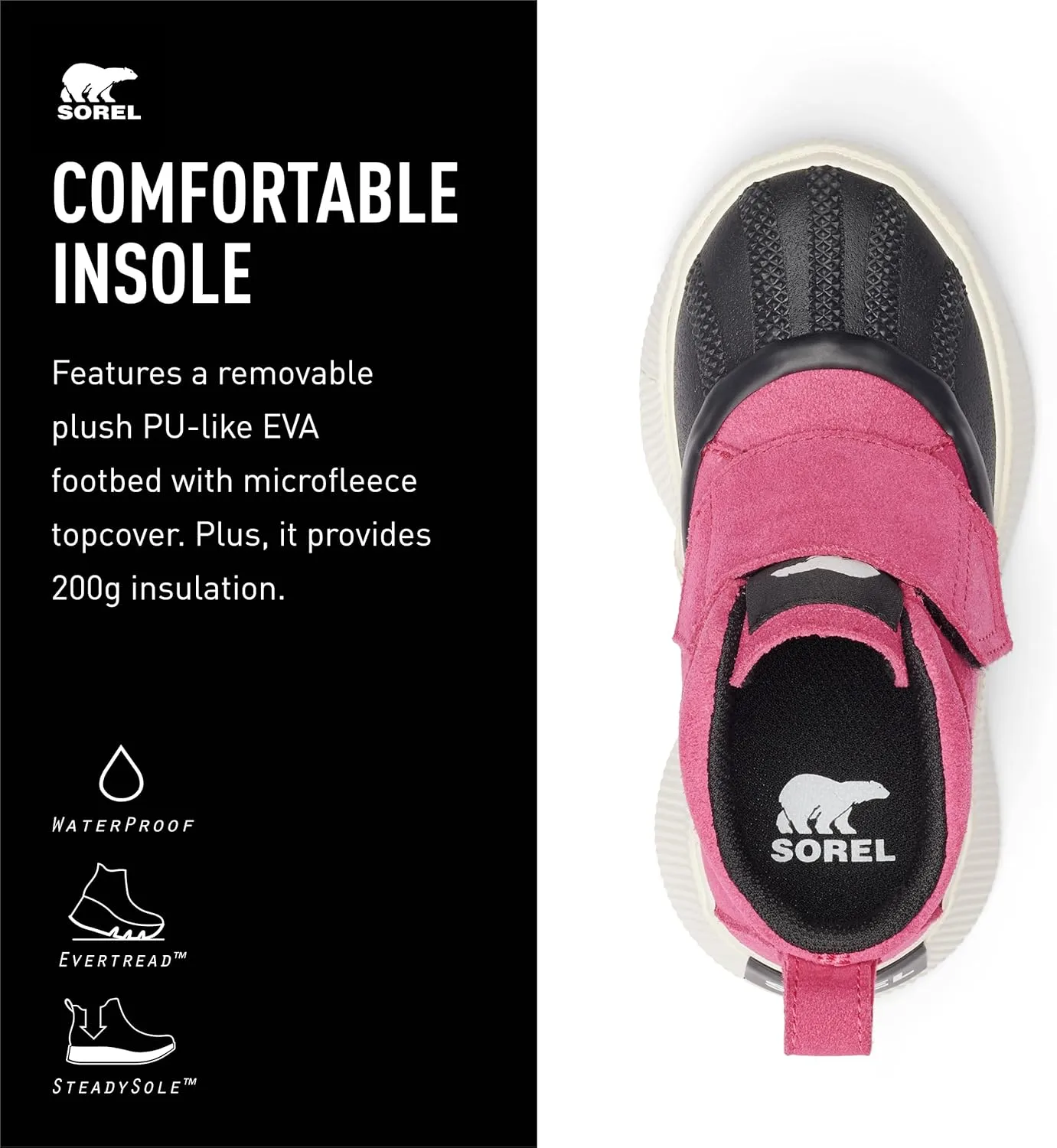 SOREL Children's Out N About lV Strap Waterproof Boot