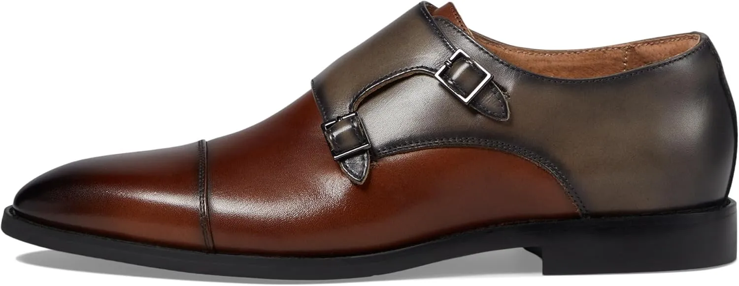 Stacy Adams Men's Raythorne Cap Toe Double Monk Strap Loafer