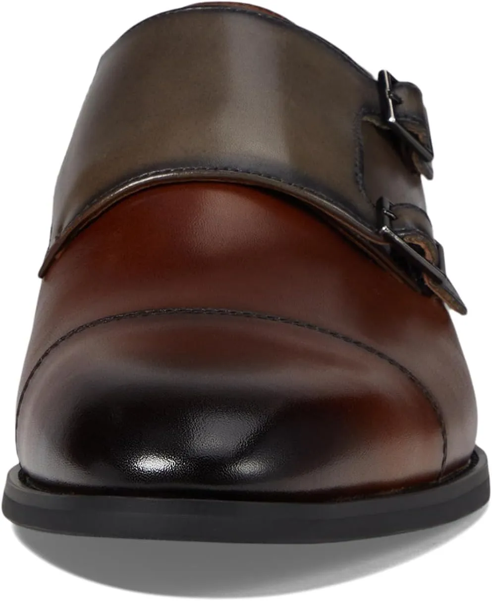 Stacy Adams Men's Raythorne Cap Toe Double Monk Strap Loafer