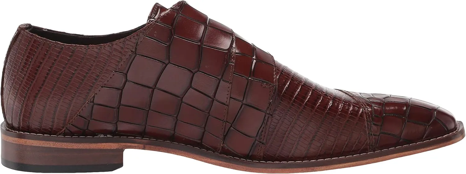 STACY ADAMS Men's Toscano Cap Toe Double Monk Strap Loafer