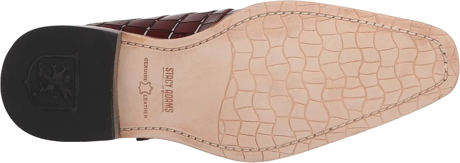 STACY ADAMS Men's Toscano Cap Toe Double Monk Strap Loafer