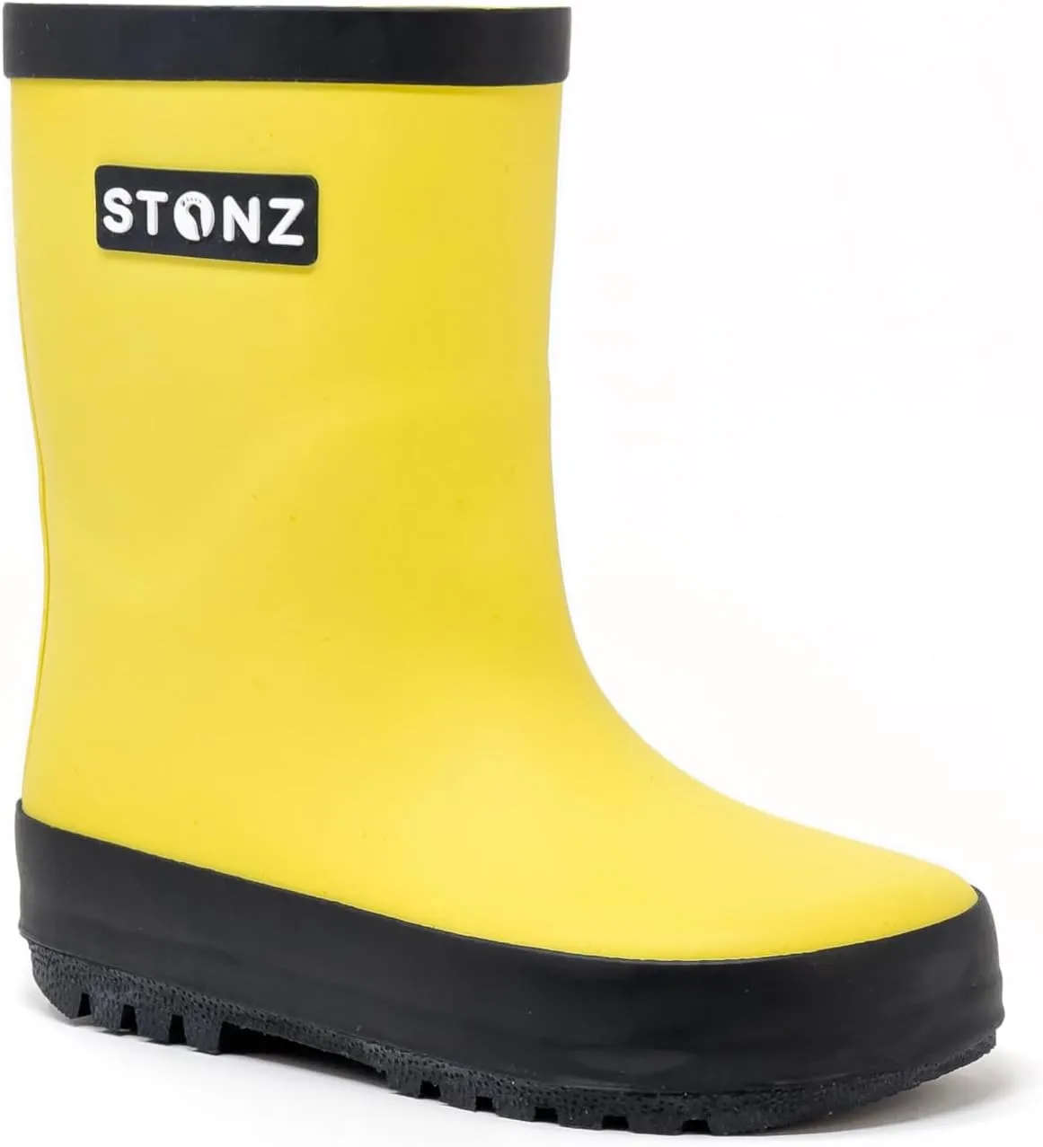 Stonz Rain Boots - Kids Rubber Boots Made with Toxic Free Natural Rubber - Waterproof, Safe Kids Rain Boots For Girls & Boys - Durable & Comfortable For Camping, School & Play.