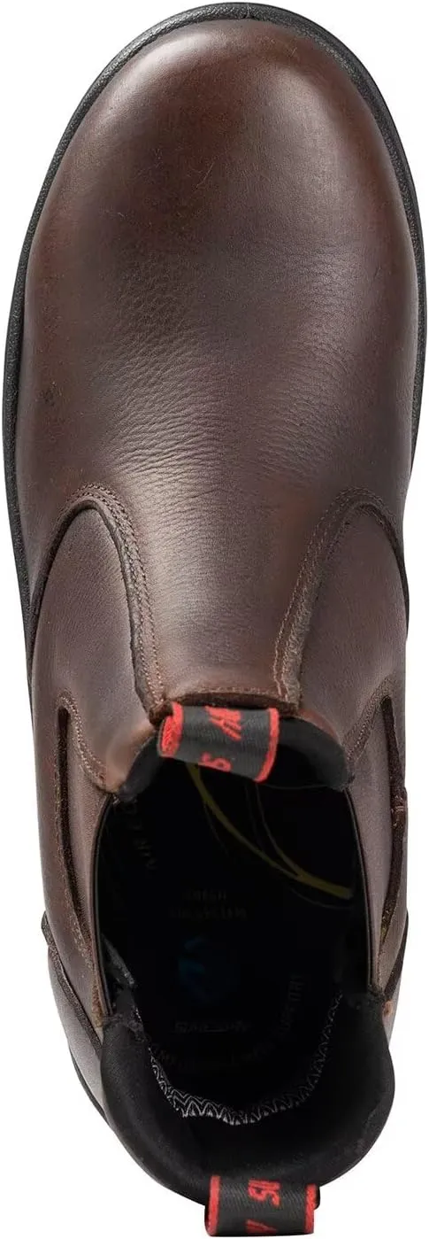 SUREWAY Men's Slip On Work Boots for Men,Upgraded Slip/Water Resistant,Static Dissipative,Fire Station Mechanic Work Boots/Shoes
