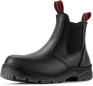 SUREWAY Men's Slip On Work Boots for Men,Upgraded Slip/Water Resistant,Static Dissipative,Fire Station Mechanic Work Boots/Shoes