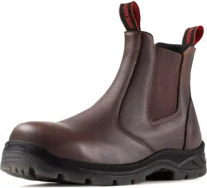 SUREWAY Men's Slip On Work Boots for Men,Upgraded Slip/Water Resistant,Static Dissipative,Fire Station Mechanic Work Boots/Shoes