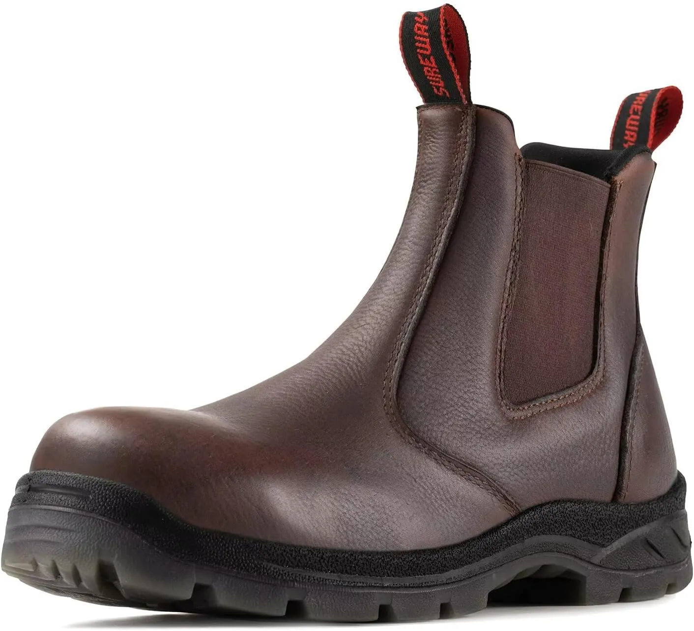 SUREWAY Men's Slip On Work Boots for Men,Upgraded Slip/Water Resistant,Static Dissipative,Fire Station Mechanic Work Boots/Shoes