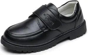 TangDao Boy’s Dress Shoes Black Cowhide Leather Slip On Loafer Formal Wedding School Shoes (Toddler Little/Big Kid)