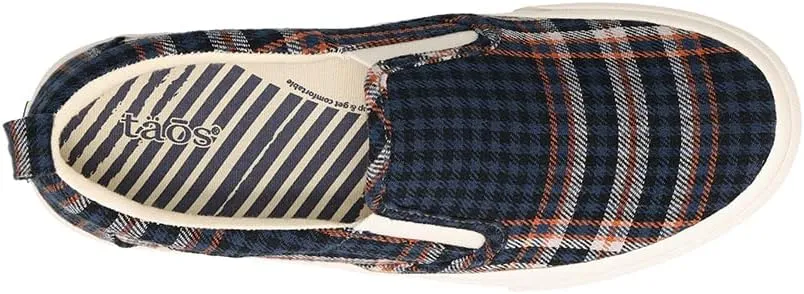 Taos Rubber Soul Slip-On Women's Sneaker - Fresh and Clean Canvas Design with Effortless Style, Removable Footbed and Arch Support - Elevated Comfort for All-Day Fashion