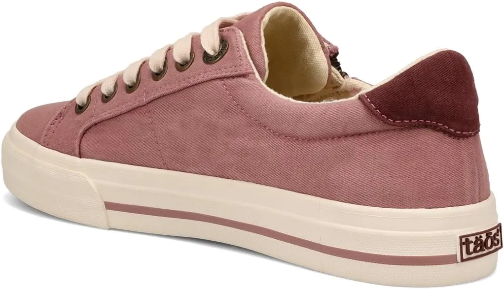 Taos Z Soul Women’s Sneaker - Stylish Platform Sneaker with Removable Footbed, Arch Support, Premium Cushioning, Lace-Up Adjustability, and Easy Access Zipper