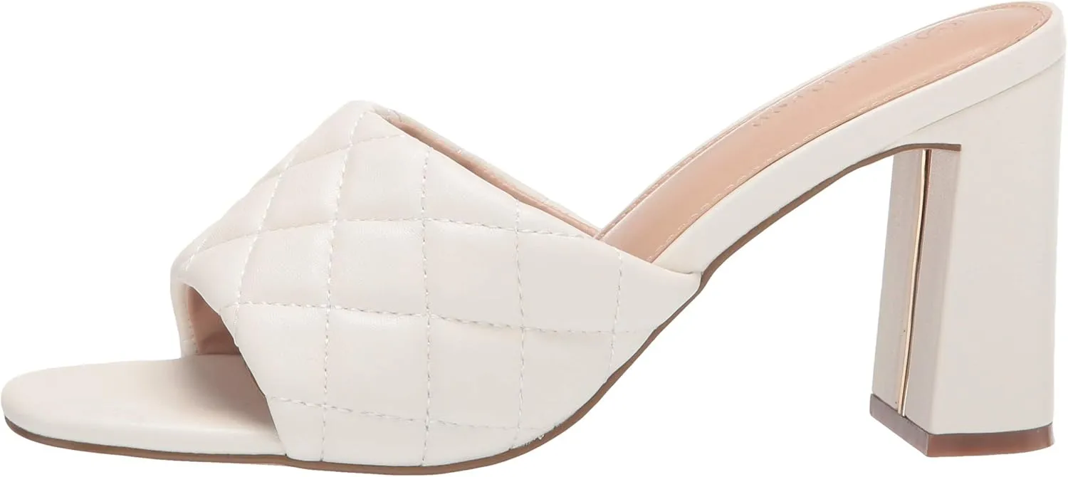 The Drop Women's Pattie High Block-Heeled Mule Sandal