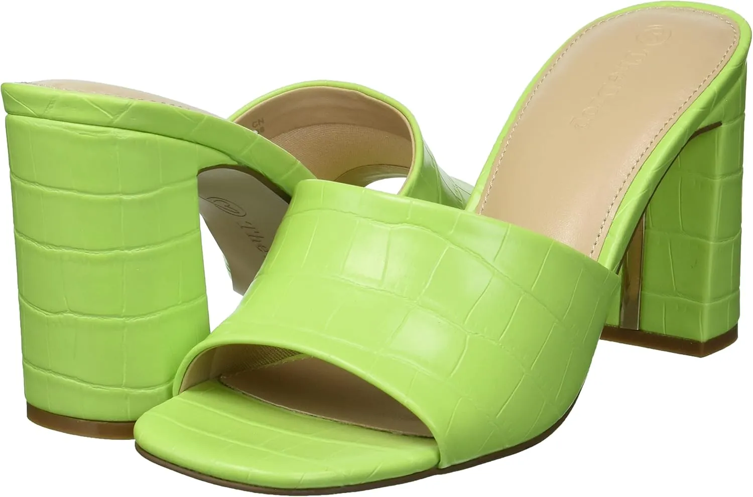The Drop Women's Pattie High Block-Heeled Mule Sandal