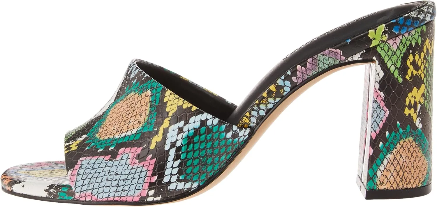 The Drop Women's Pattie High Block-Heeled Mule Sandal