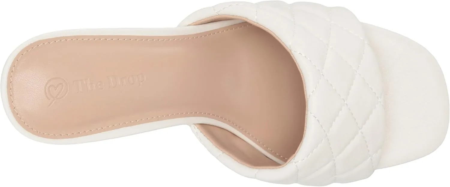 The Drop Women's Pattie High Block-Heeled Mule Sandal