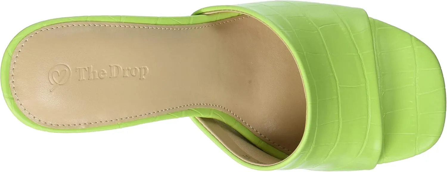 The Drop Women's Pattie High Block-Heeled Mule Sandal