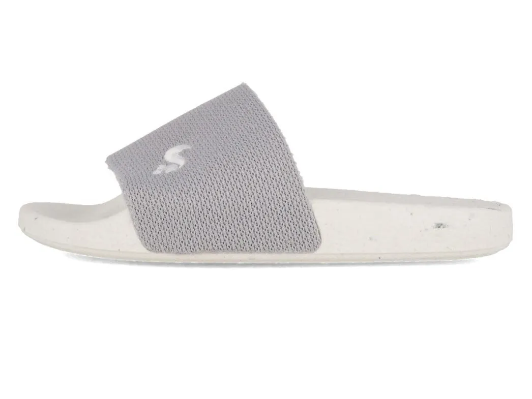 THIES Women Eco Mule 'Beach', white-light grey-white