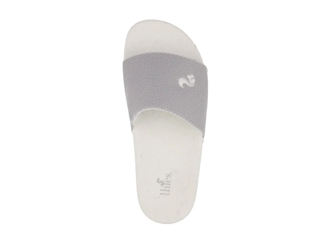 THIES Women Eco Mule 'Beach', white-light grey-white