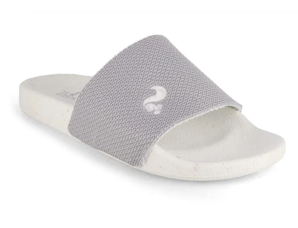 THIES Women Eco Mule 'Beach', white-light grey-white