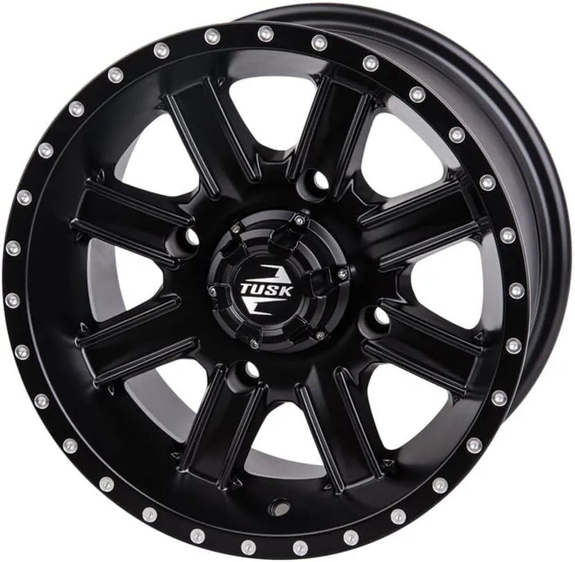TUSK 4/156 Cascade Wheel 14x7 4.0   3.0 Matte Black for Kawasaki Mule Pro-FXR 1000 LE 2024