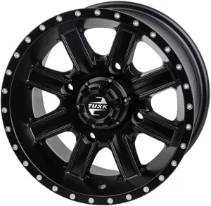 TUSK 4/156 Cascade Wheel 14x7 4.0   3.0 Matte Black for Kawasaki Mule Pro-FXR 1000 LE 2024