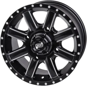 TUSK 4/156 Cascade Wheel 14x7 5.0   2.0 Machined/Black for Kawasaki Mule Pro-FXT 1000 LE camo 2024