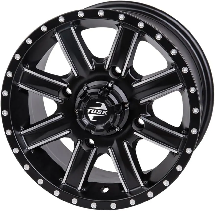 TUSK 4/156 Cascade Wheel 14x7 5.0   2.0 Machined/Black for Kawasaki Mule Pro-FXT 1000 LE camo 2024