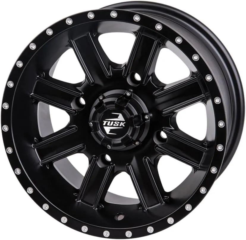 TUSK 4/156 Cascade Wheel 14x7 5.0   2.0 Matte Black for Kawasaki Mule Pro-FXT 1000 LE 2024