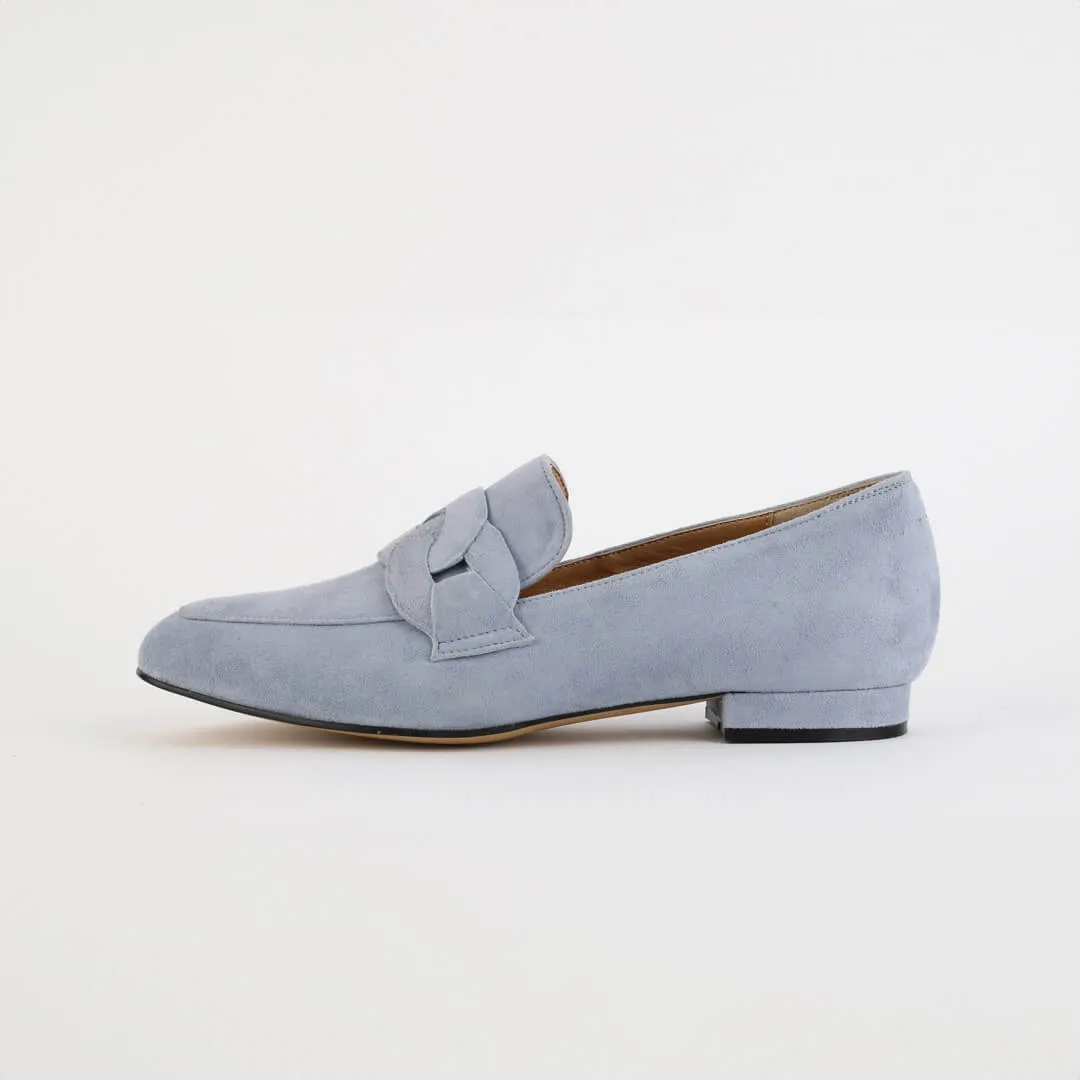 *UK size 2 - AAYWO - green suede, 1.5cm heels