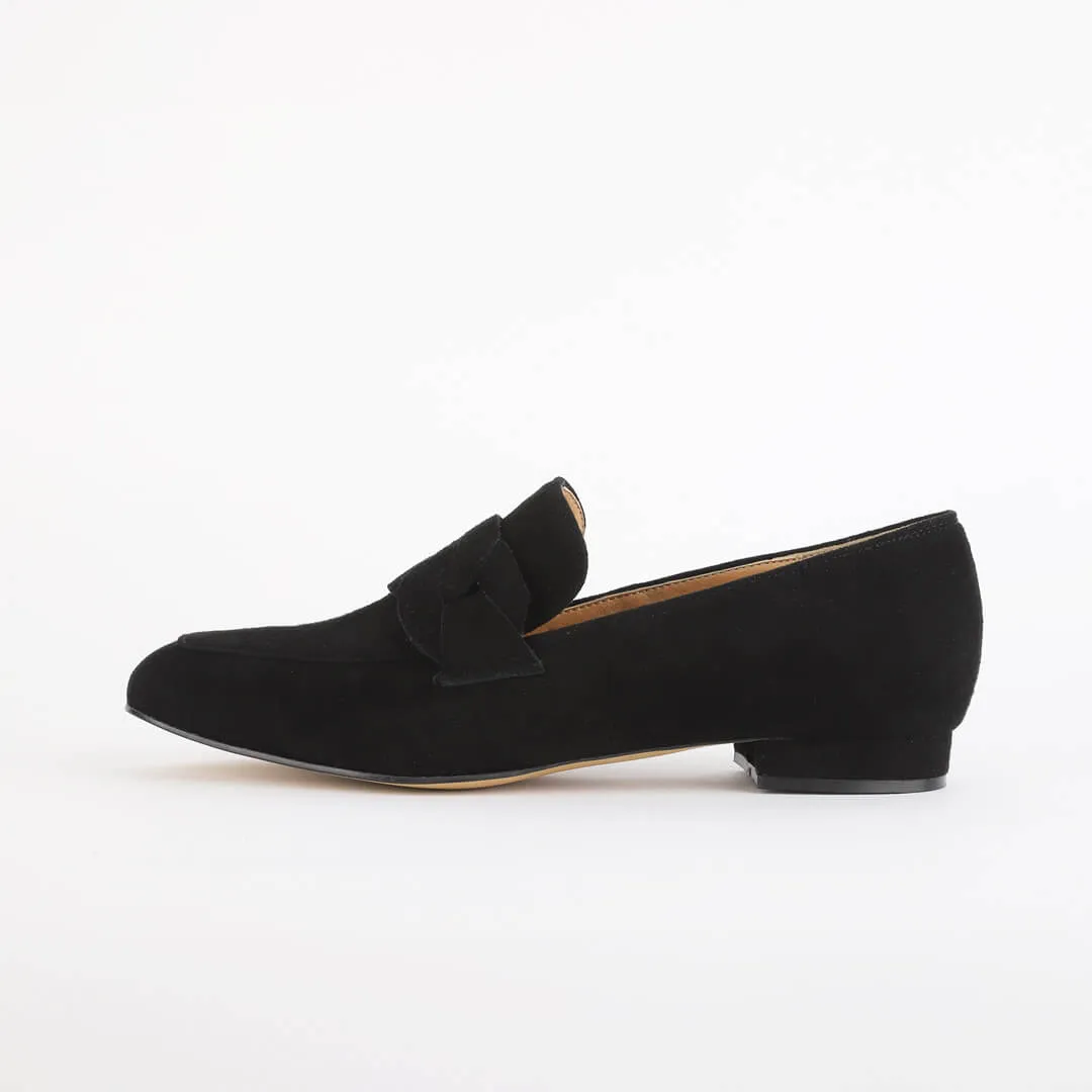 *UK size 2 - AAYWO - green suede, 1.5cm heels