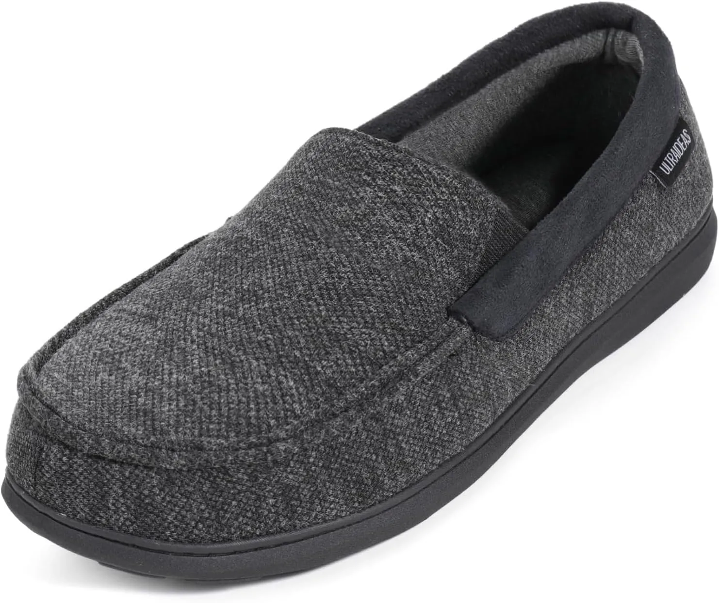 ULTRAIDEAS Men's Carver Slippers Moc Loafer House Shoes Memory Foam