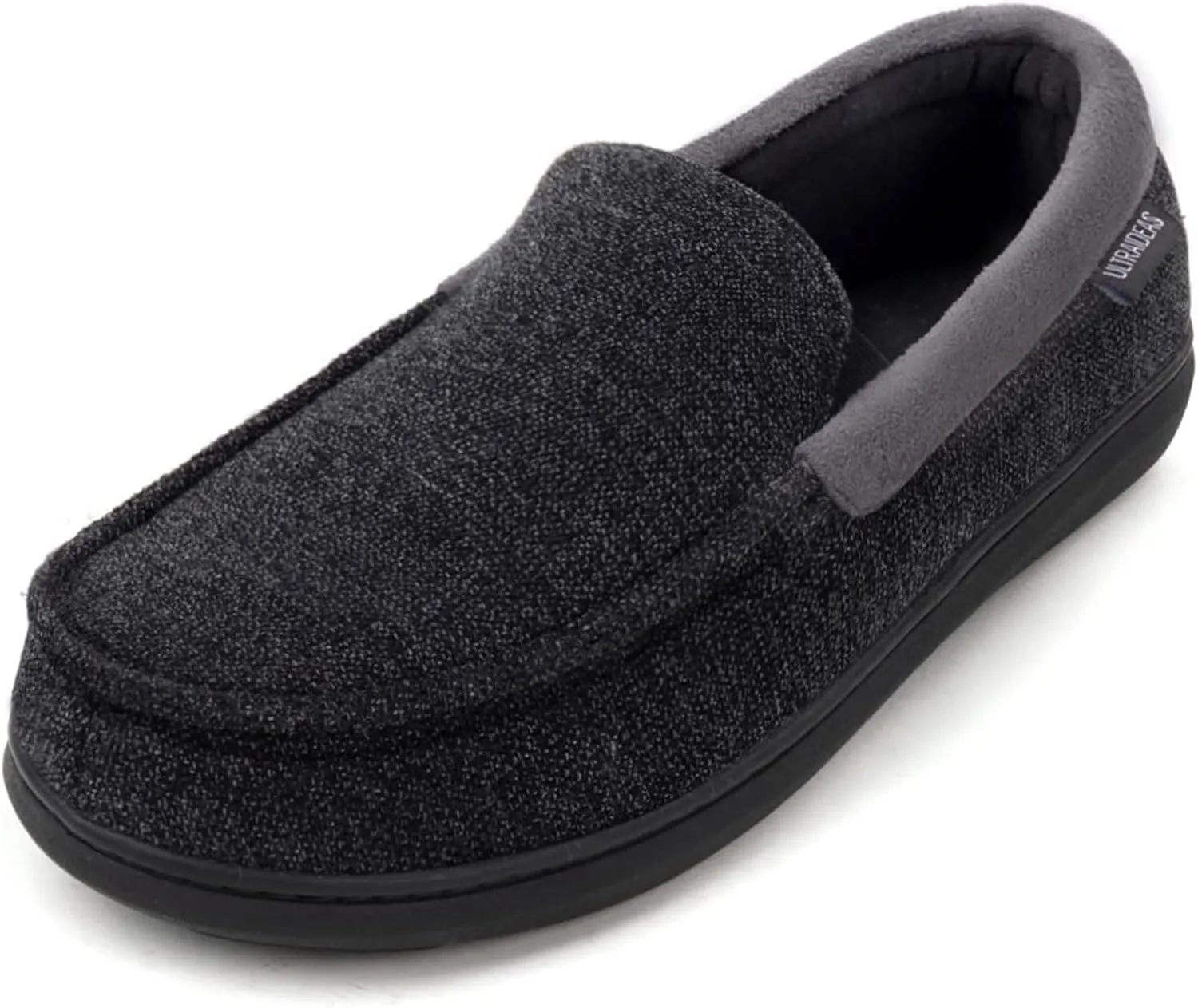 ULTRAIDEAS Men's Carver Slippers Moc Loafer House Shoes Memory Foam