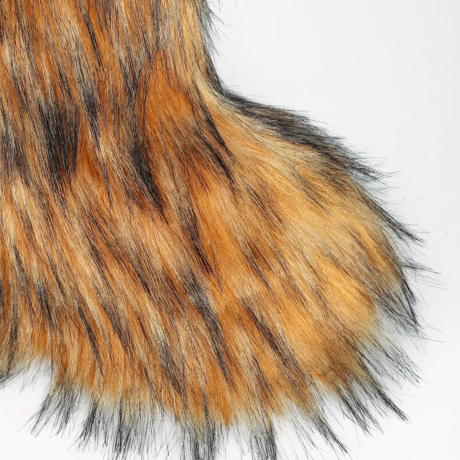 Valpeak Snow Boots for Women 2024 Furry Boots Winter Knee High Flat Heel Fluffy Faux Fur Boots