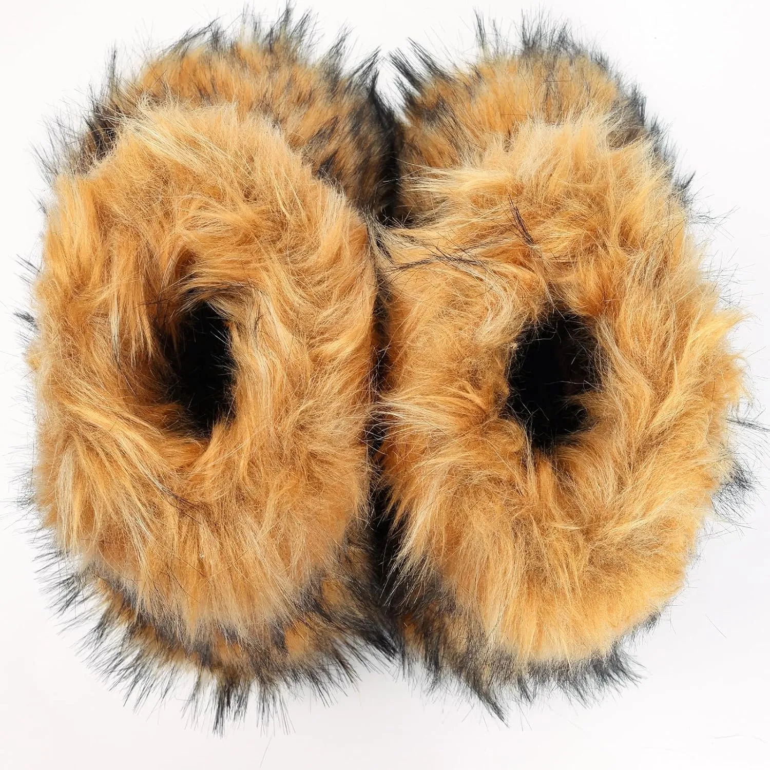 Valpeak Snow Boots for Women 2024 Furry Boots Winter Knee High Flat Heel Fluffy Faux Fur Boots