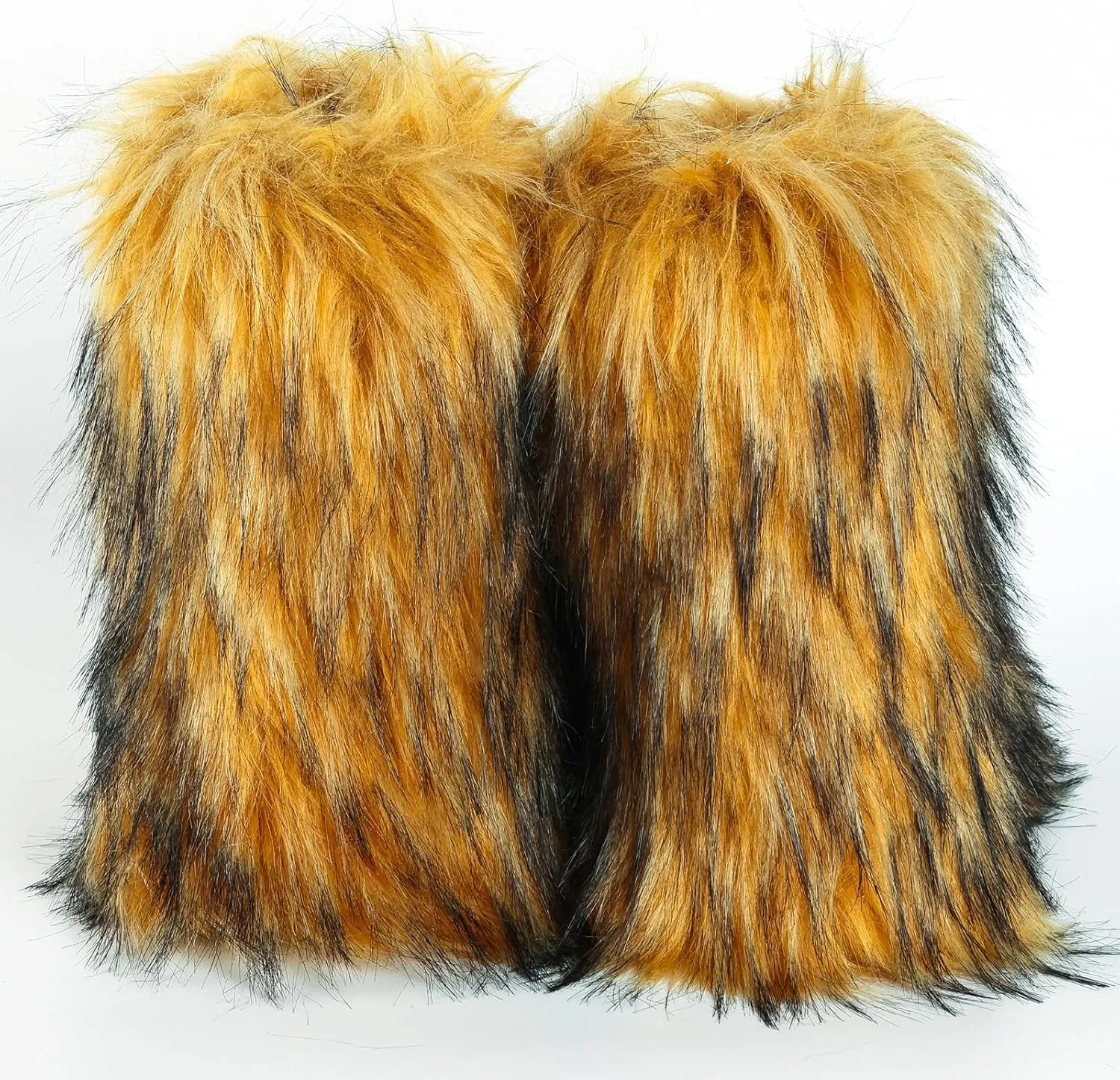 Valpeak Snow Boots for Women 2024 Furry Boots Winter Knee High Flat Heel Fluffy Faux Fur Boots