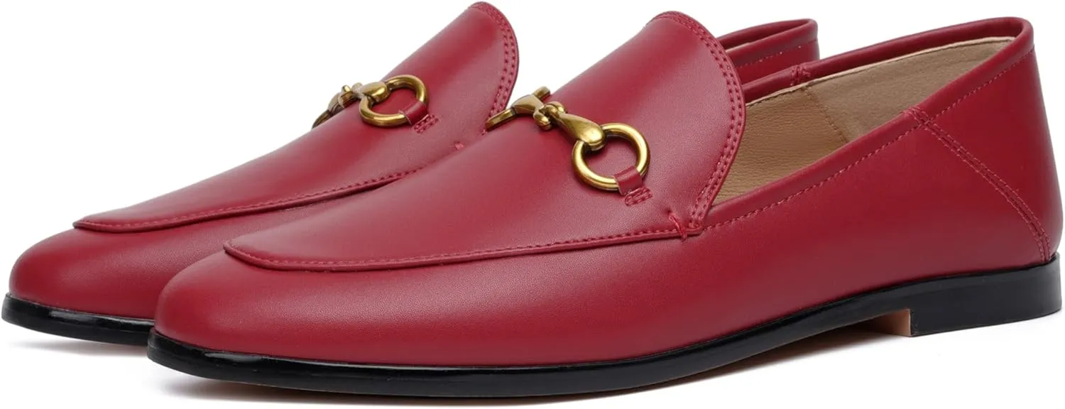 Vertundy Loafers for Women Low Heel Flats Loafers Mules
