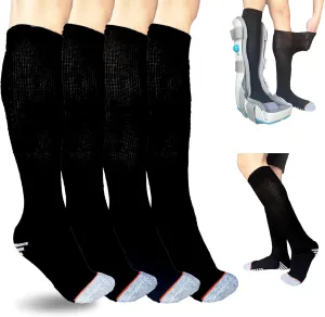 Walking Boot Socks air Cam Walker Cast Socks 2 Pairs Fracture Boot Brace Sock Surgical Orthopedics Sock for Men Women