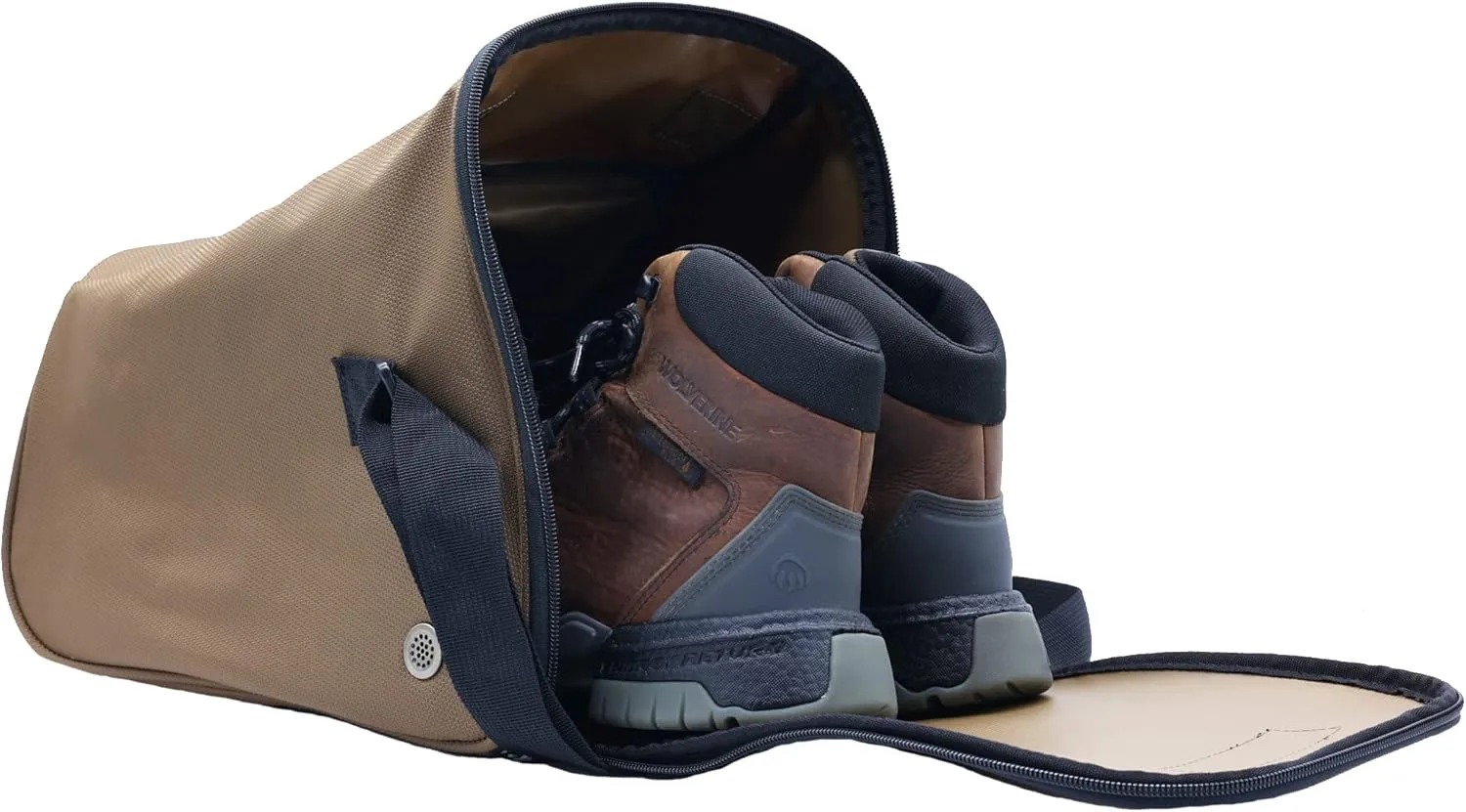 WOLVERINE Boot Bag with Industrial-Grade Nailhead Nylon, Water and Dirt Resistant, Hands-free Carrying, Perfect for Storing and Transporting Your Boots to Job Sites
