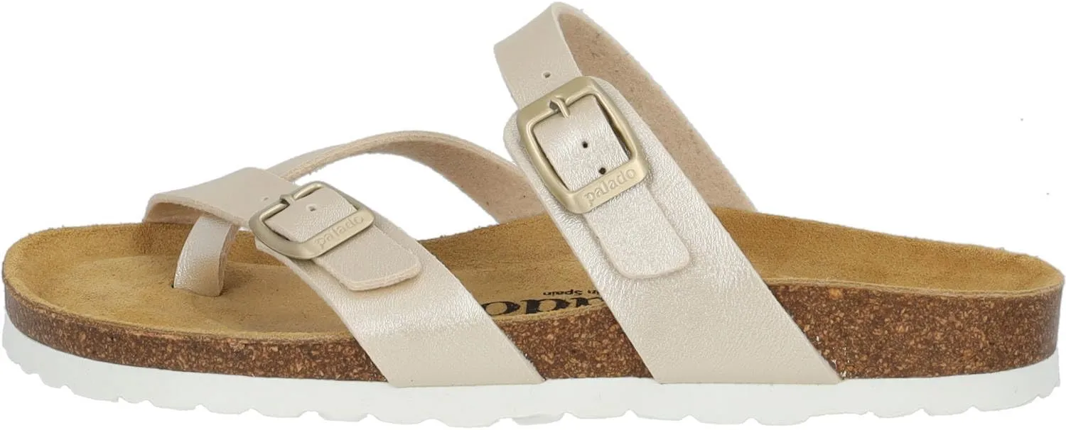 Women's Cres Matt Mules - Elegant Sandals Made in Spain - Comfortable Slippers with Cork Footbed - Fashionable Summer Shoes