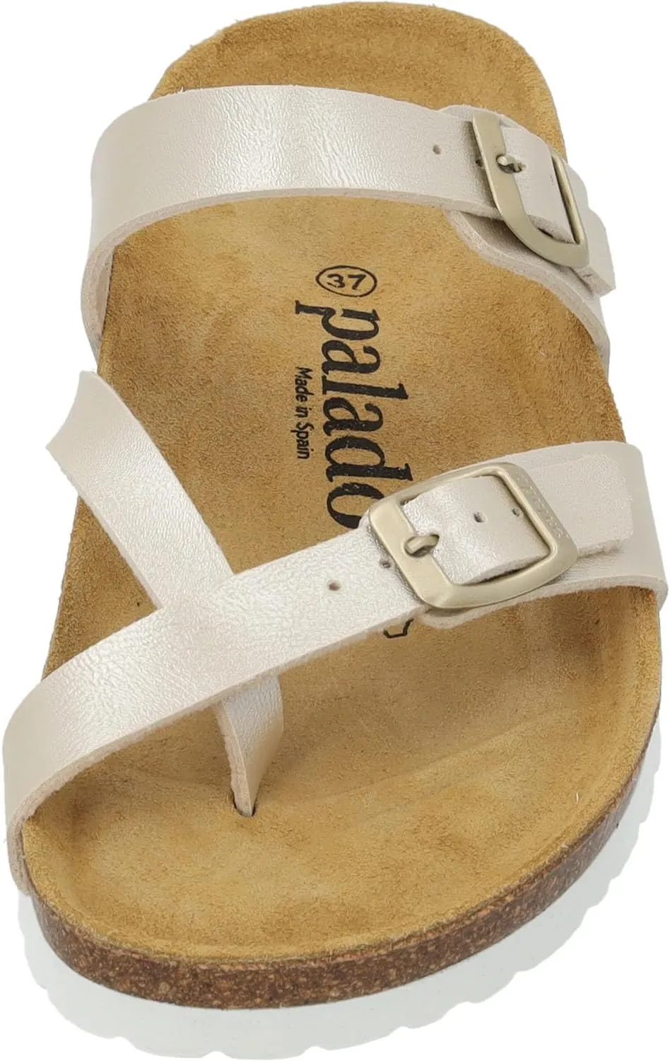 Women's Cres Matt Mules - Elegant Sandals Made in Spain - Comfortable Slippers with Cork Footbed - Fashionable Summer Shoes